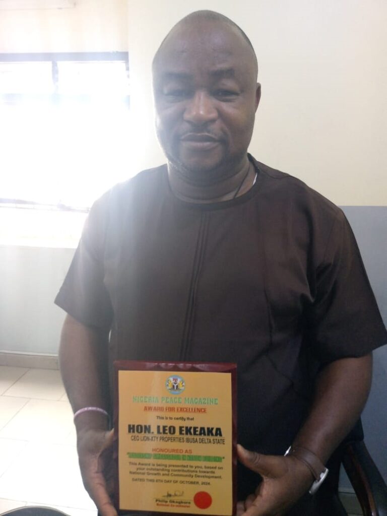 Real Estate guru,Leo Nkeaka,honoured