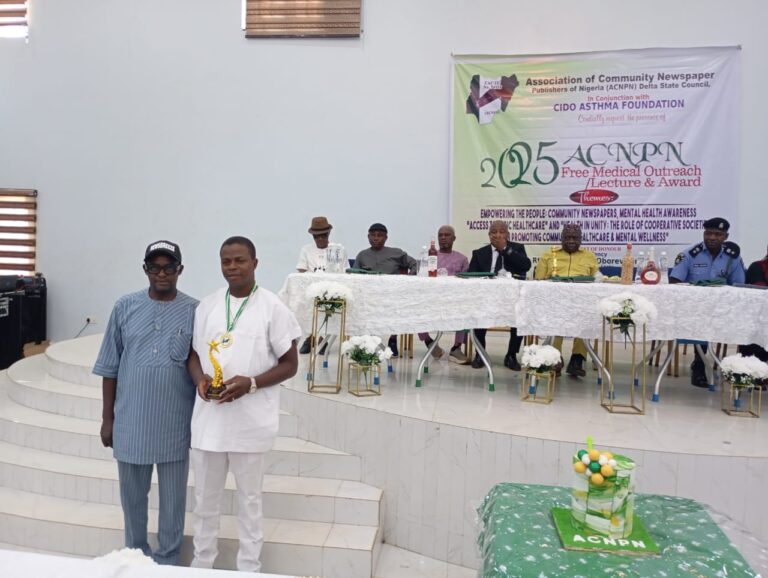 Community Newspaper Publishers Honour Cido Asthma Foundation for Outstanding Free Medical Service