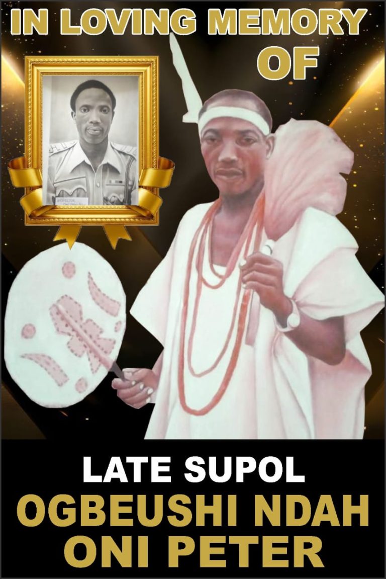 Family of Ndah Holds Memorial Service in Honour of Late SUPOL Ogbueshi Ndah Oni Peter in Asaba