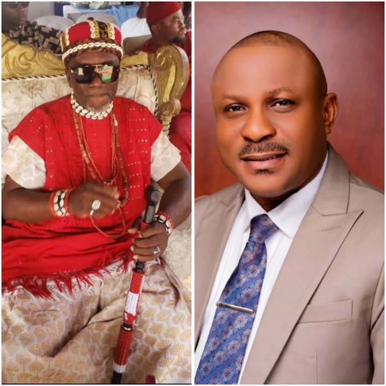 Pastor Okeze Congratulates High Chief Charles Okonkwo on Coronation as Odogwu of Igbuzo